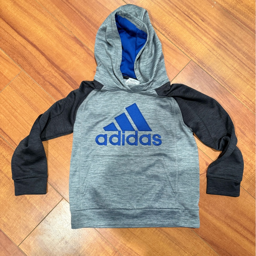 Adidas Two-Tone Hoodie with Blue Logo